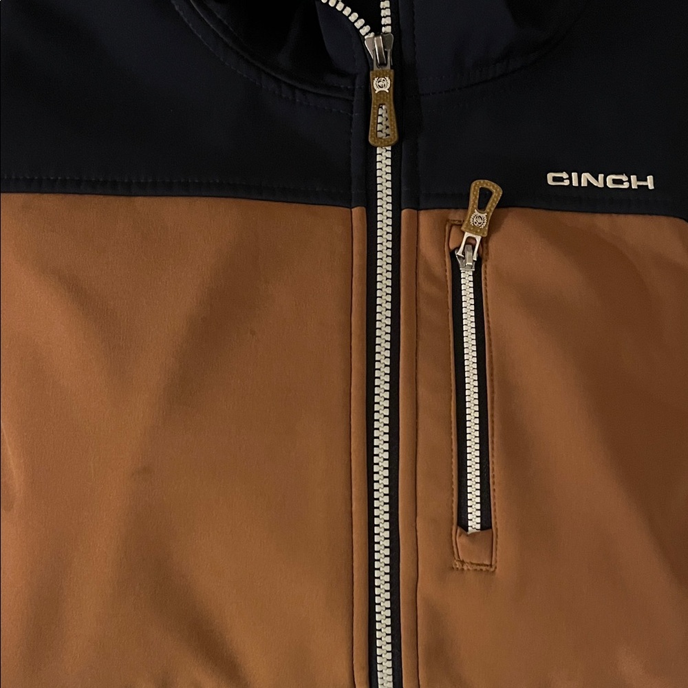 Cinch Women's Navy and Brown Coat - Picture 5 of 5